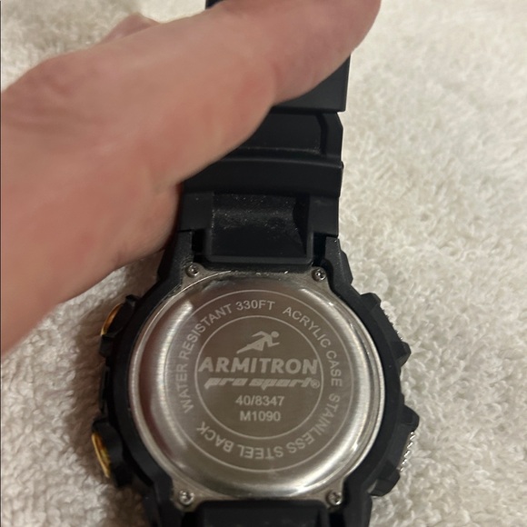 Armitron Black and Gold Chronograph Watch - Picture 4 of 5